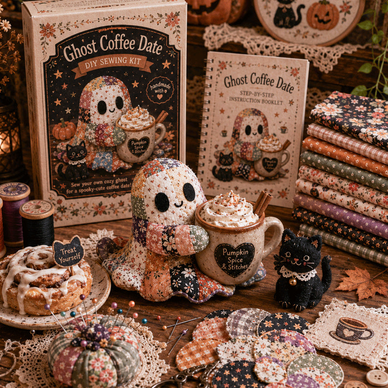 🔥40% Off Last Day - 👻 Little Ghost’s Cozy Halloween DIY Patchwork Kit