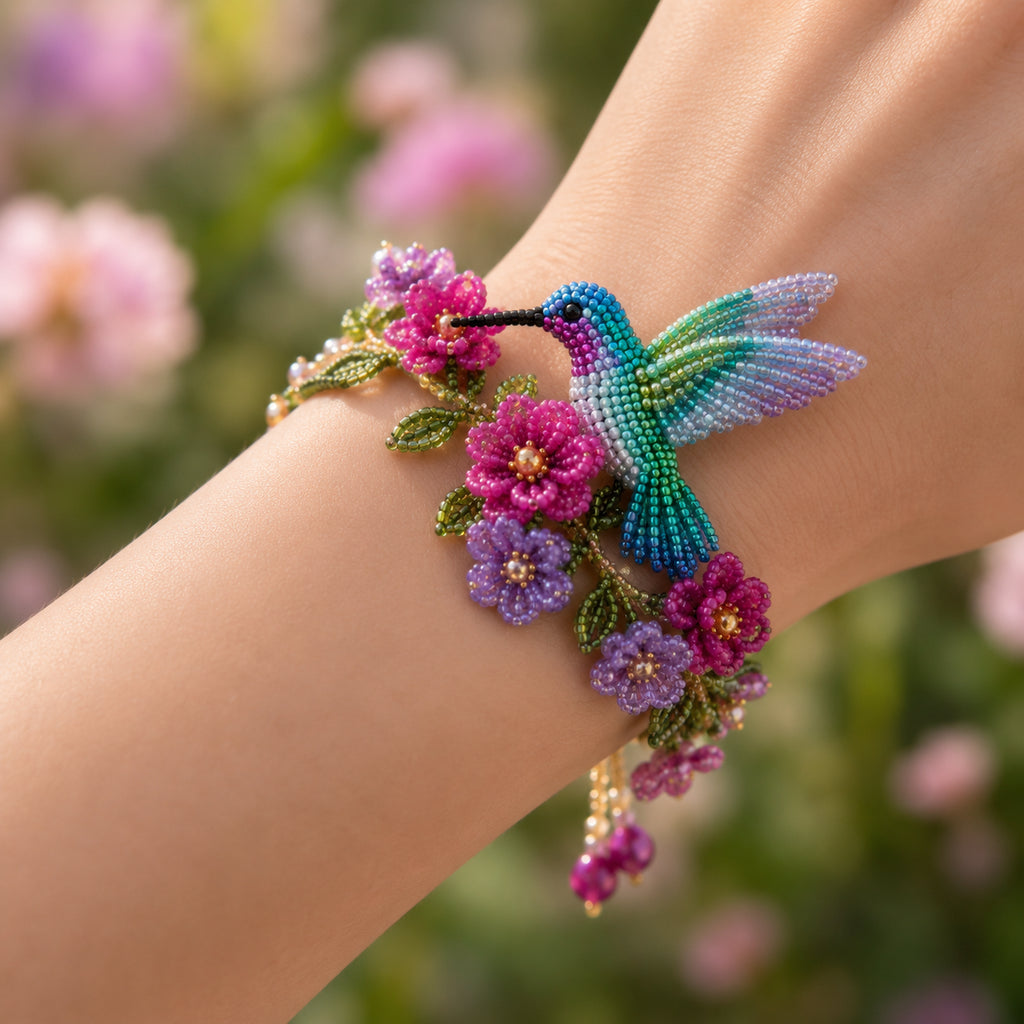 DIY Beaded Nature Bracelet Kit – Bird, Fox & Butterfly Bracelet Making Kit
