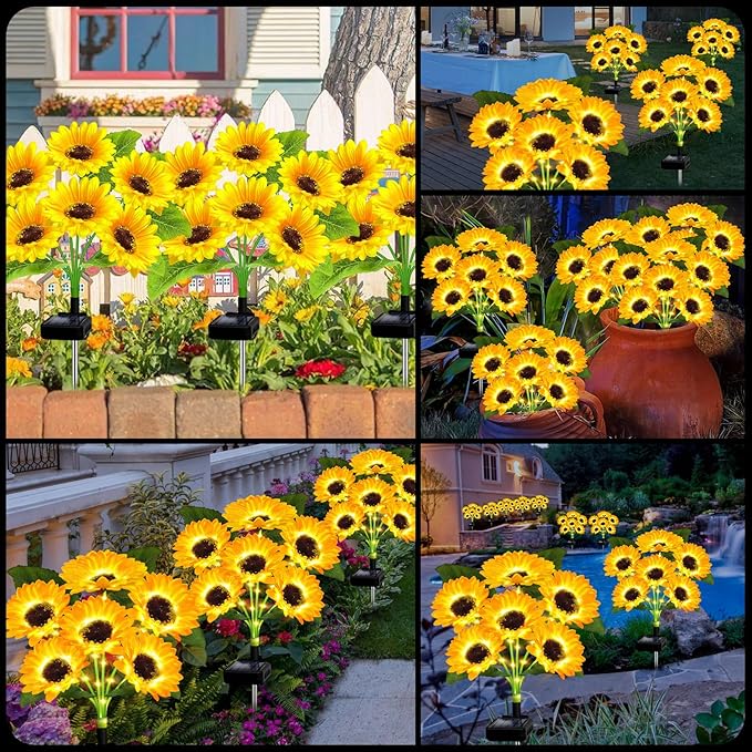 🌻Mother's Day Sale 49% OFF- 🌞Solar LED Sunflower Garden Lights-29.6inch/74cm