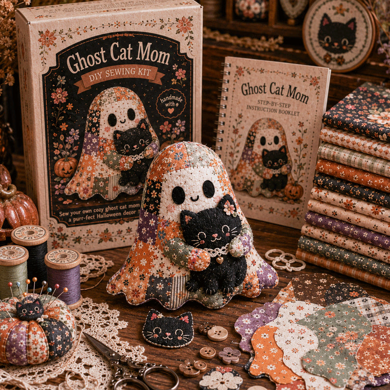 🔥40% Off Last Day - 👻 Little Ghost’s Cozy Halloween DIY Patchwork Kit