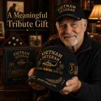 🇺🇸🎖️ Vietnam Veteran 1955–1975 Memorial Embroidered Cap