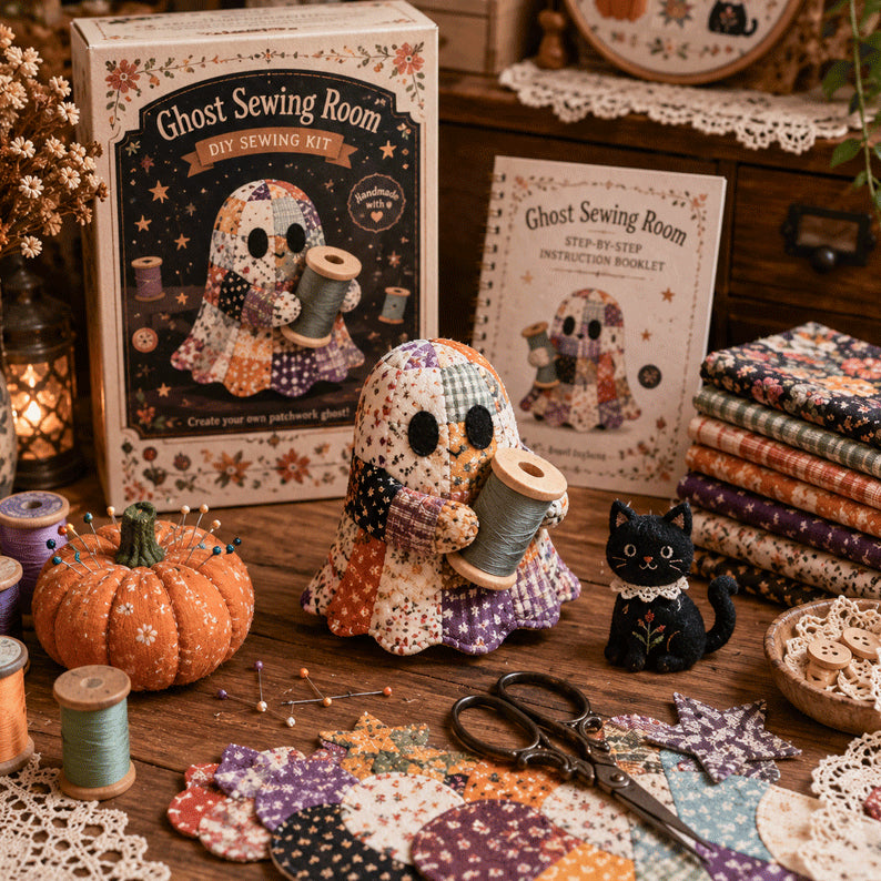 🔥40% Off Last Day - 👻 Little Ghost’s Cozy Halloween DIY Patchwork Kit