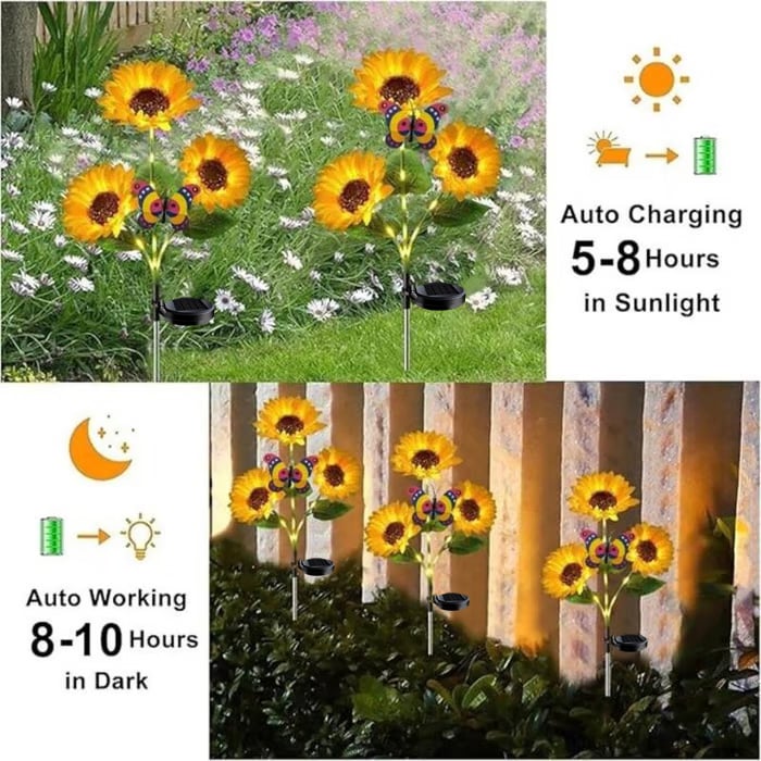🌻Mother's Day Sale 49% OFF- 🌞Solar LED Sunflower Garden Lights-29.6inch/74cm