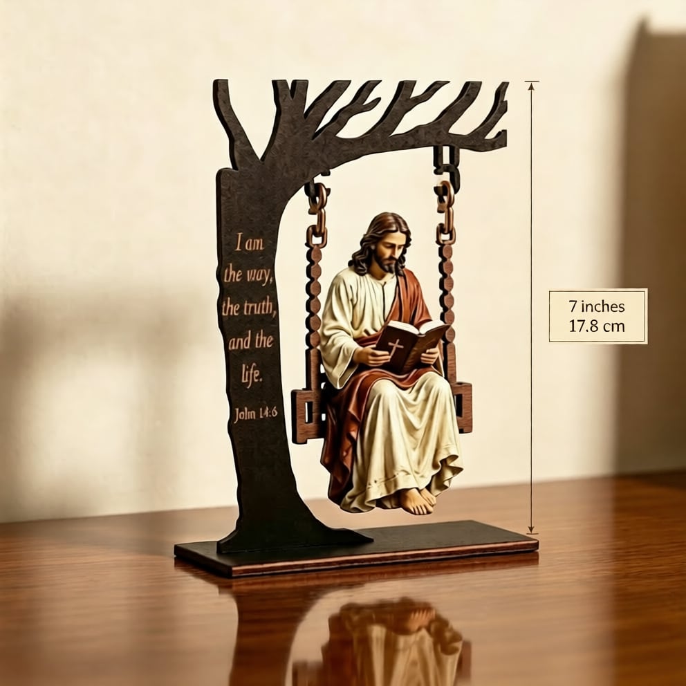 🔥Last Day 50% OFF - ✝️📚Christian Jesus Swing Ornament