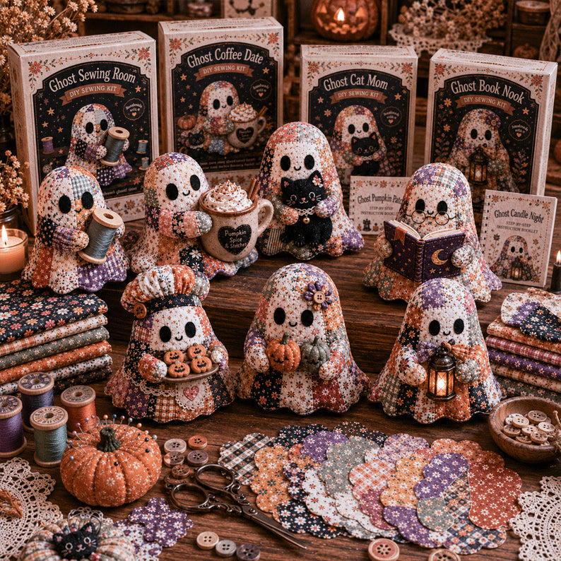 🔥40% Off Last Day - 👻 Little Ghost’s Cozy Halloween DIY Patchwork Kit