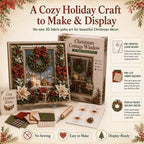 🎄🎅 Premium 3D Christmas Fabric Poke Art Kit