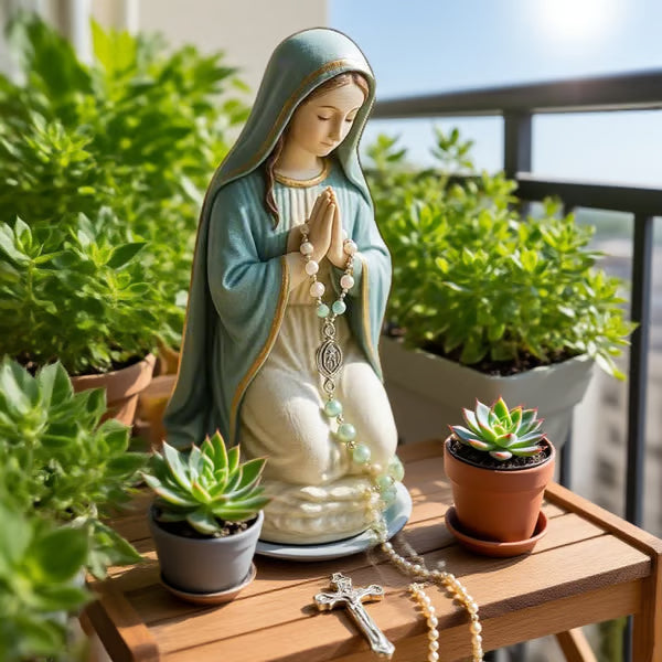 (🎁Last Day 50% OFF)🔥100% Handcrafted Virgin Mary Rosary Holder