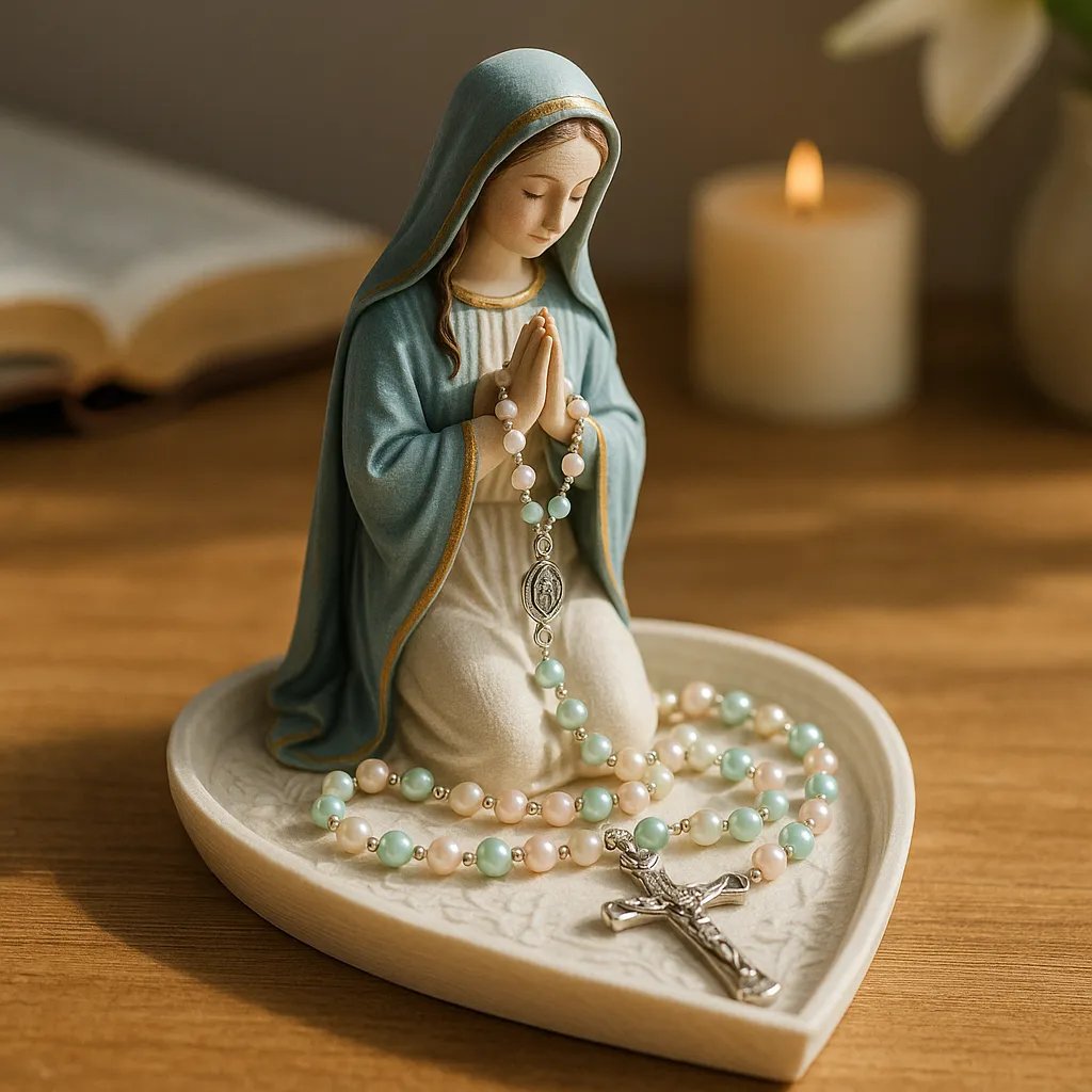 (🎁Last Day 50% OFF)🔥100% Handcrafted Virgin Mary Rosary Holder