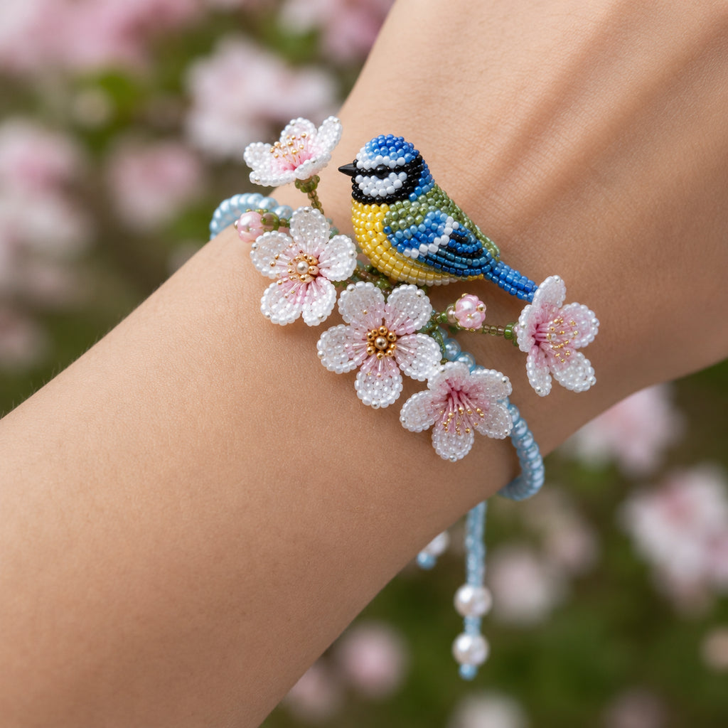 DIY Beaded Nature Bracelet Kit – Bird, Fox & Butterfly Bracelet Making Kit