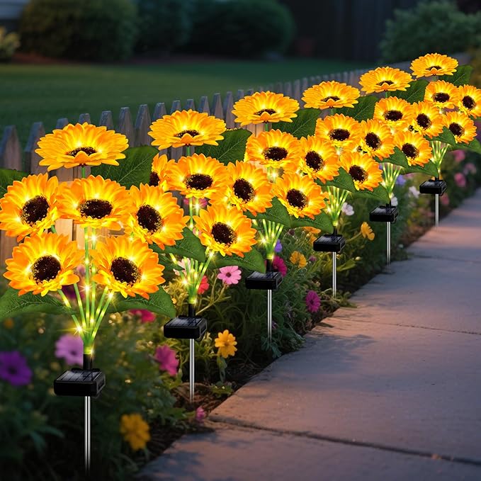 🌻Mother's Day Sale 49% OFF- 🌞Solar LED Sunflower Garden Lights-29.6inch/74cm
