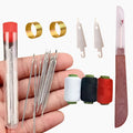 (🎁Last Day 49% OFF)🧵34PCS Big Eye Steel Needles Set - Long & Thin Handmade Quilting & Sewing Needles Kit for DIY Sewing Projects