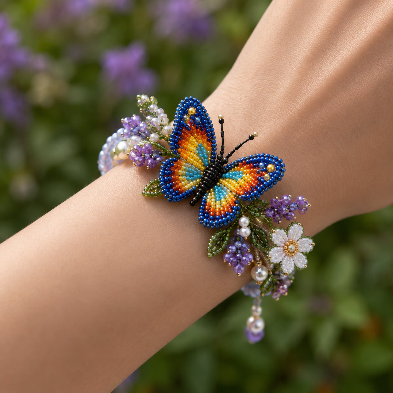 DIY Beaded Nature Bracelet Kit – Bird, Fox & Butterfly Bracelet Making Kit