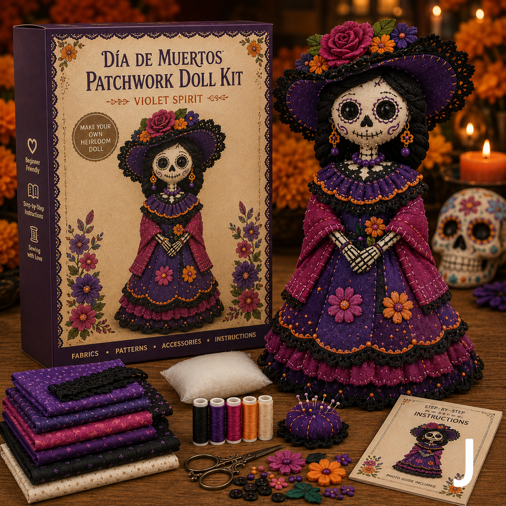 🔥50% Off Last Day-Day of the Dead Patchwork Doll DIY Kit