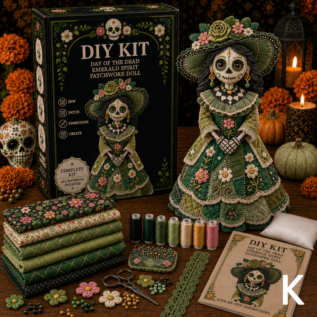 🔥50% Off Last Day-Day of the Dead Patchwork Doll DIY Kit