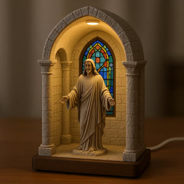 (🎁Last Day 50% OFF)🔥100% Handcrafted Virgin Mary LED Devotional Table Lamp