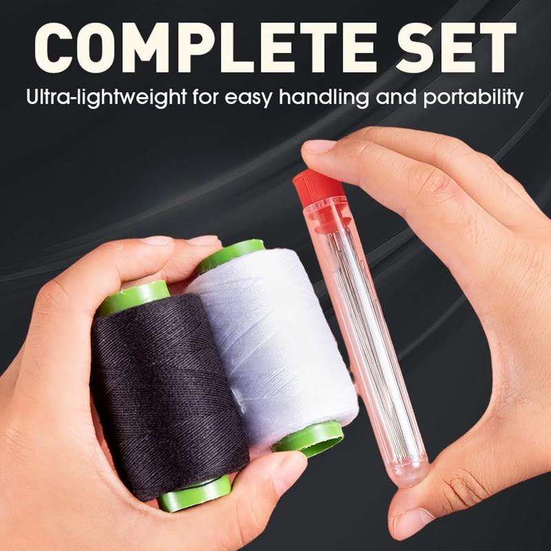(🎁Last Day 49% OFF)🧵34PCS Big Eye Steel Needles Set - Long & Thin Handmade Quilting & Sewing Needles Kit for DIY Sewing Projects
