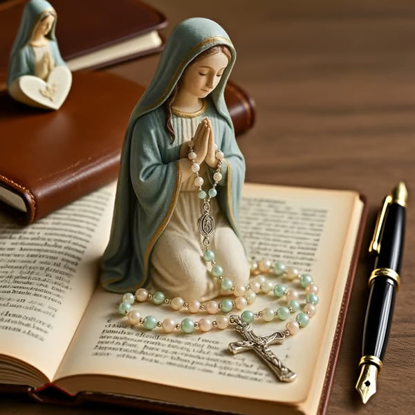 (🎁Last Day 50% OFF)🔥100% Handcrafted Virgin Mary Rosary Holder