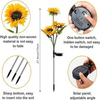 🌻Mother's Day Sale 49% OFF- 🌞Solar LED Sunflower Garden Lights-29.6inch/74cm