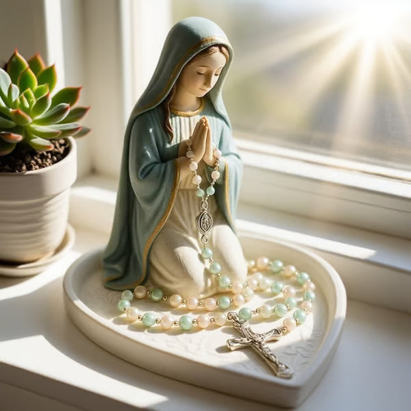 (🎁Last Day 50% OFF)🔥100% Handcrafted Virgin Mary Rosary Holder