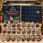 🐾 24 Days of Opossum Magic™ Advent Calendar – 24 Collectible Christmas Opossum Surprises